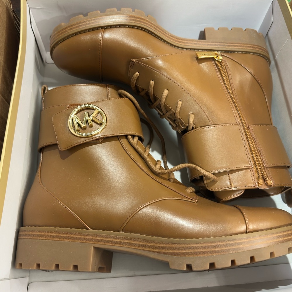Michael Kors Faux Leather Ankle Boots